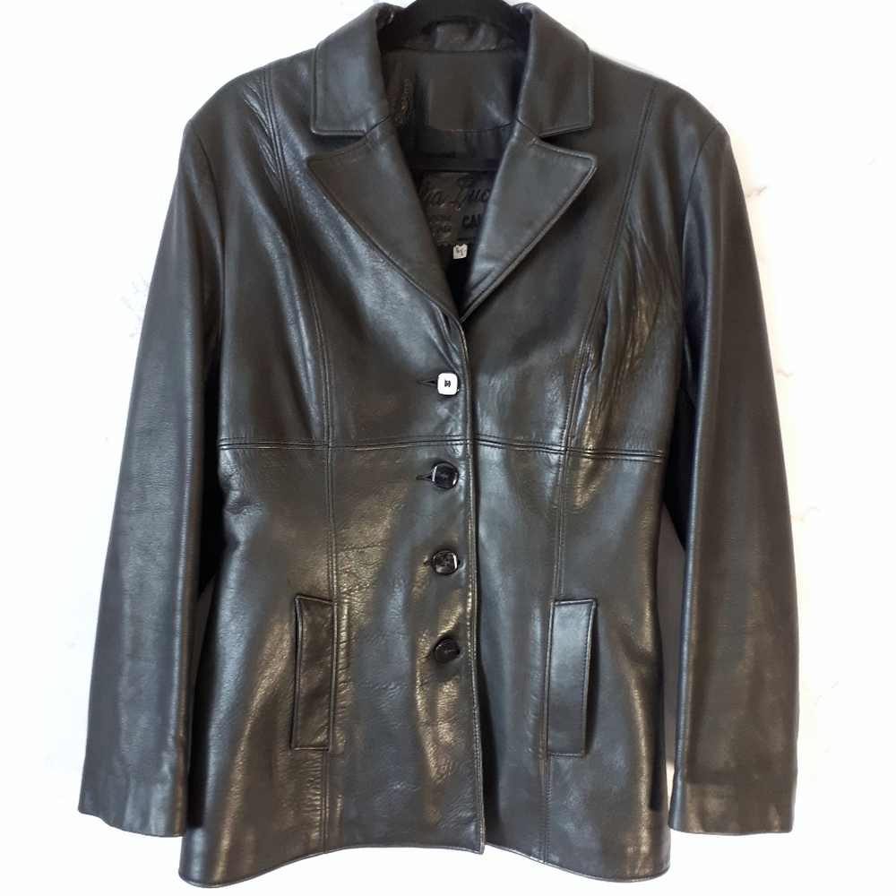 Vintage Black Leather Jacket